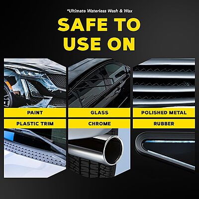 Meguiar’s Waterless Wash Kit - This Premium Car Detailing Kit Gently Removes Dirt and Grime