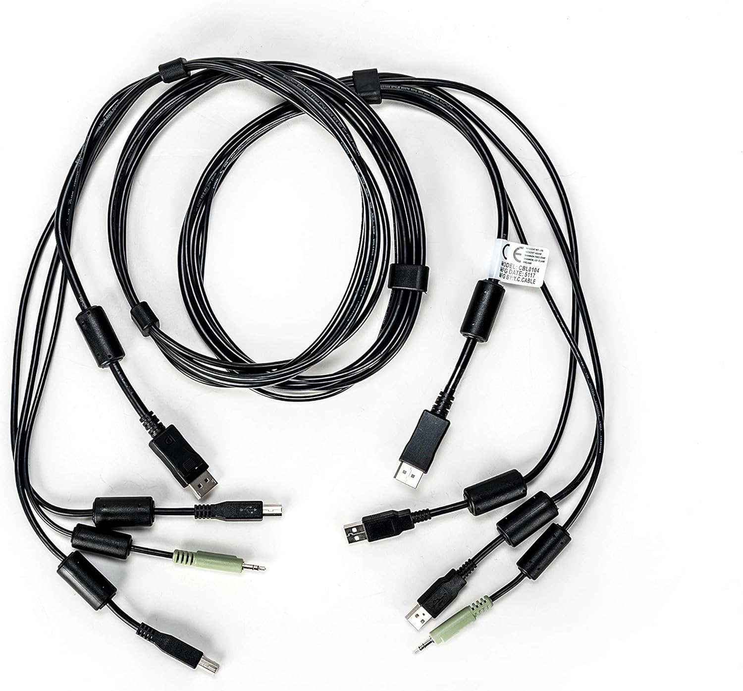 Vertiv Avocent USB Keyboard and Mouse, DisplayPort and Audio Cable, 6 ft. - CBL0104