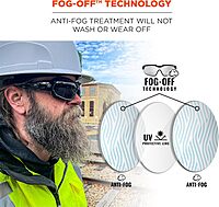 Ergodyne Skullerz Loki Convertible Anti-Fog Safety Glasses