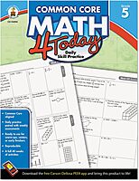 Carson-Dellosa Common Core Math 4 Today Workbook, Grade 5