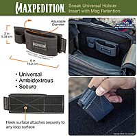 MAXPEDITION Sneak Universal Holster Insert with Mag Retention