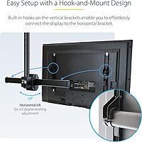 StarTech.com Universal Ceiling Mount for TVs and Projectors