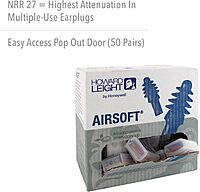 Howard Leight by Honeywell AirSoft Flanged Reusable Earplugs
