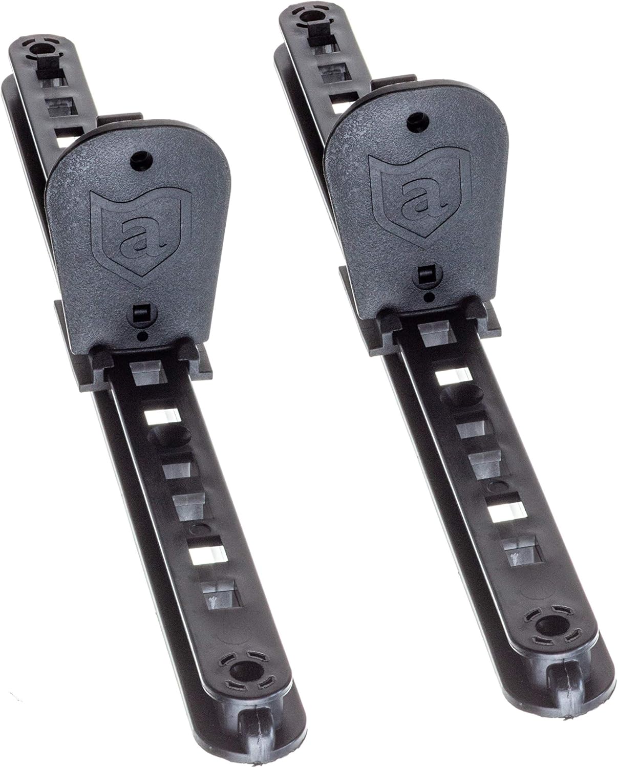Attwood 11940-2 Universal Adjustable Kayak Foot Pegs/Foot Brace with Trigger Lock, Black Finish, Set of 2, 15 Inches