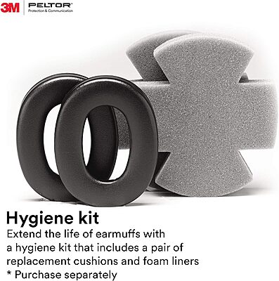 3M Peltor Optime 101 Helmet Attachable Earmuff,Green One Size Fits Most