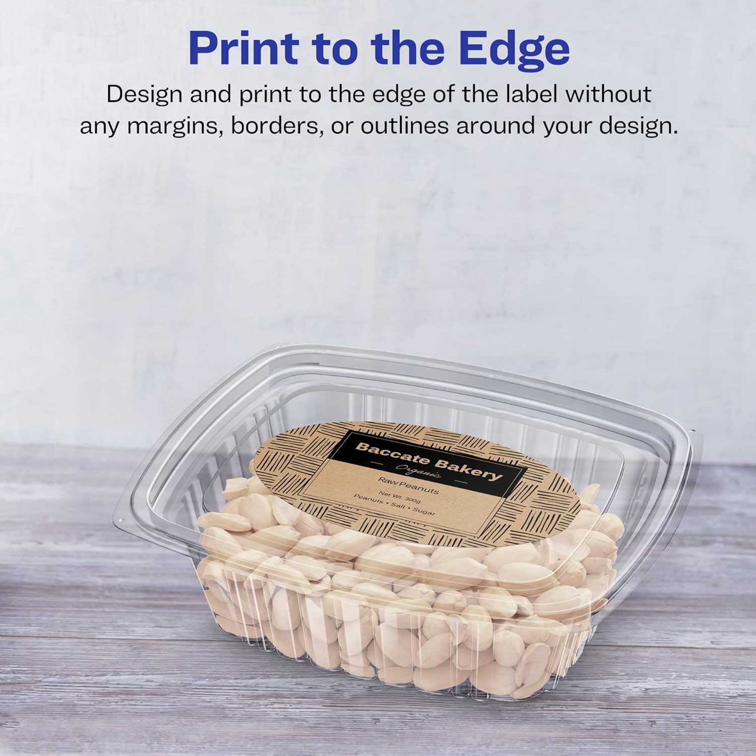 Avery Kraft Brown Oval Labels, Sure Feed Technology, 3" x 5", Print-to-The-Edge, Laser/Inkjet Printable, Permanent Adhesive