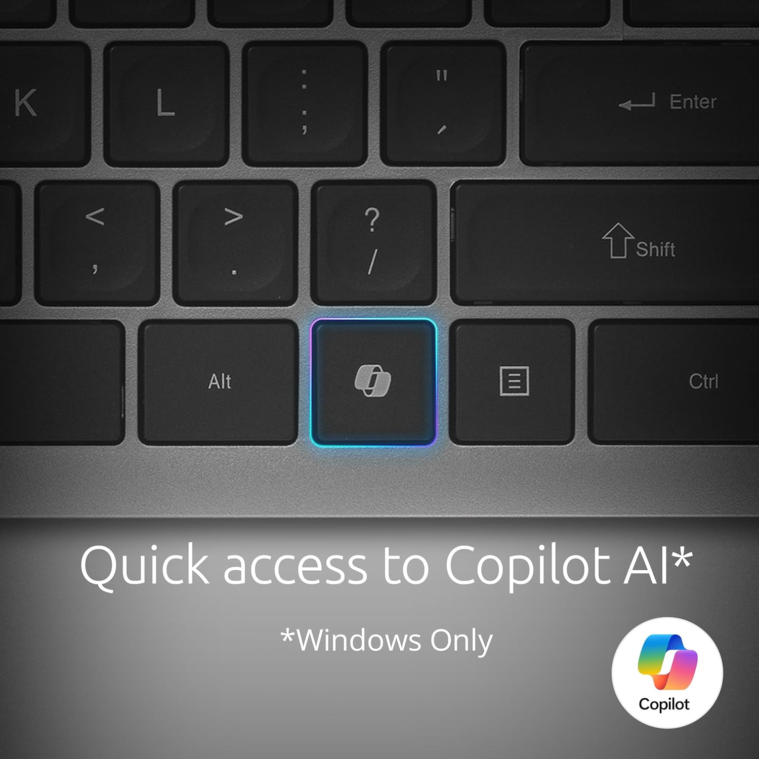 Kensington Compact Keyboard — Quiet Scissor-Switch, Programmable Keys & Copilot Key