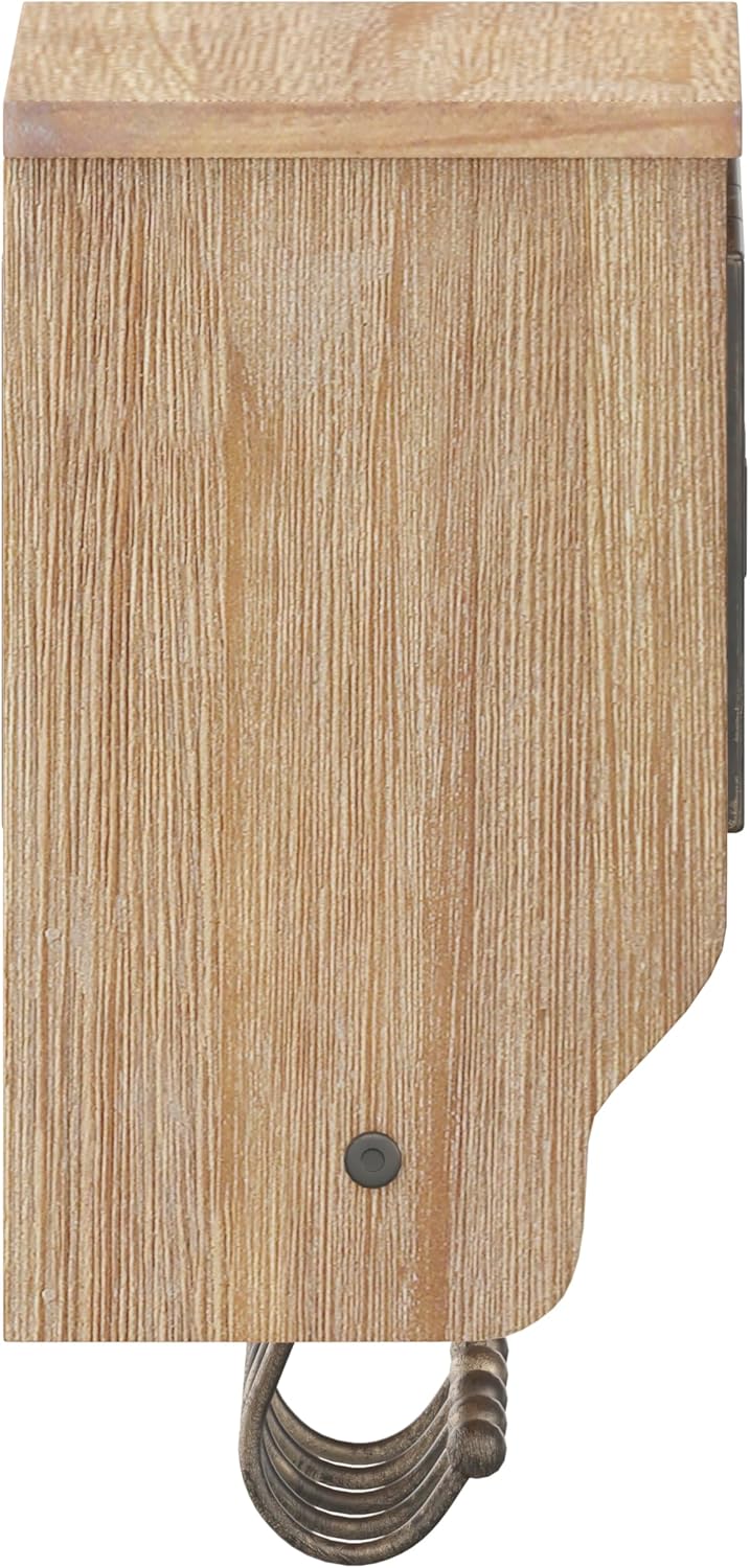 Flash Furniture Daly Wall Mounted Solid Pine Storage Rack