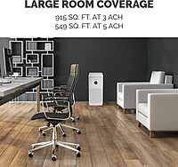 Fellowes 9794601 AeraMax SE 3-Speed Large Room Air Purifier with True HEPA Air Filter and 3-Stage Allergen and Odor