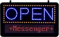 Alpine Led Open Signs for Business with Remote - Super Bright Lighted Open Sign, Easily Programmable Led Sign 3 Mode Electric Display: Flashing, Fixed, Scrolling With Space for Extra Letters & Numbers