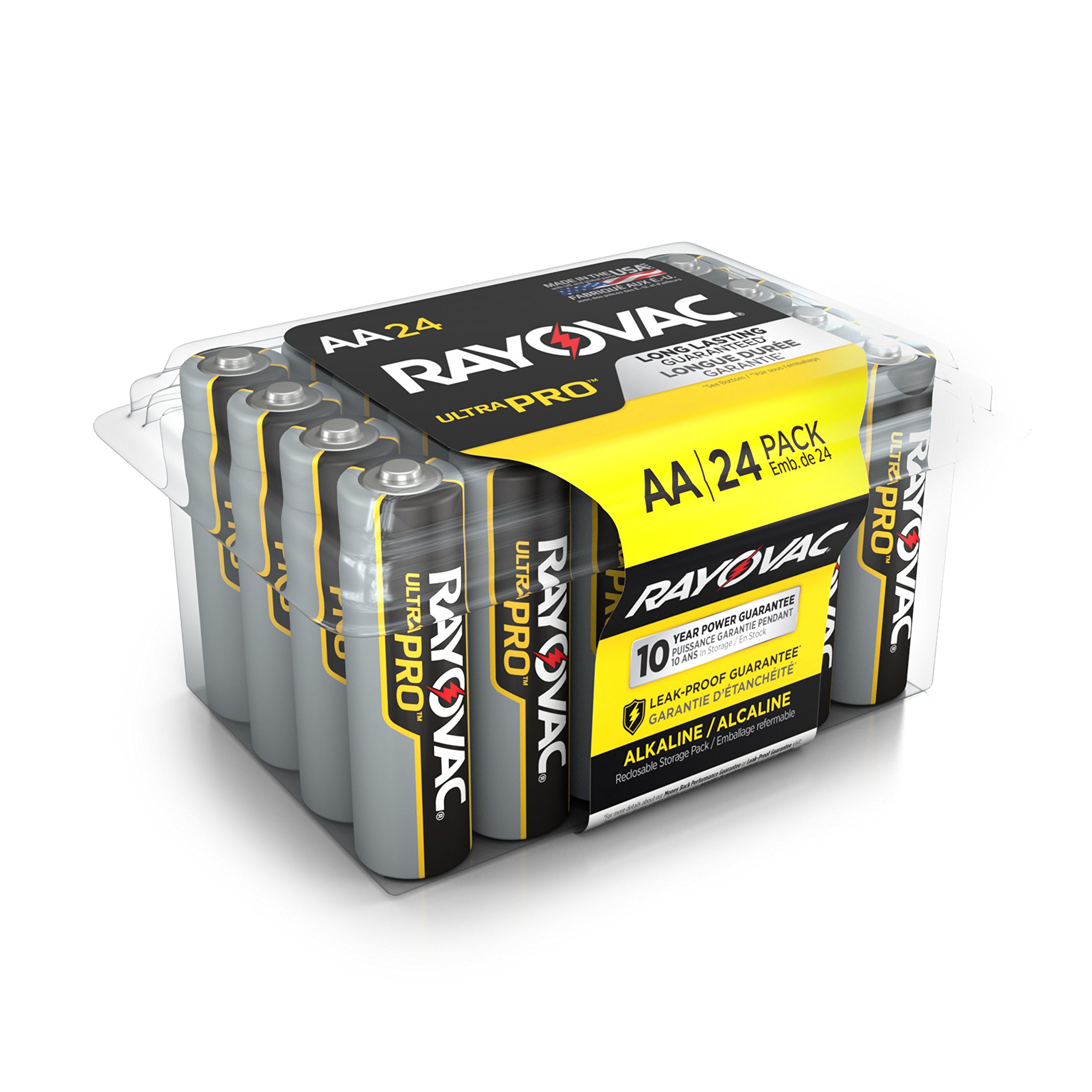 Rayovac AA Batteries, Ultra Pro Double A Battery Alkaline, 24 Count 24 Count (Pack of 1)
