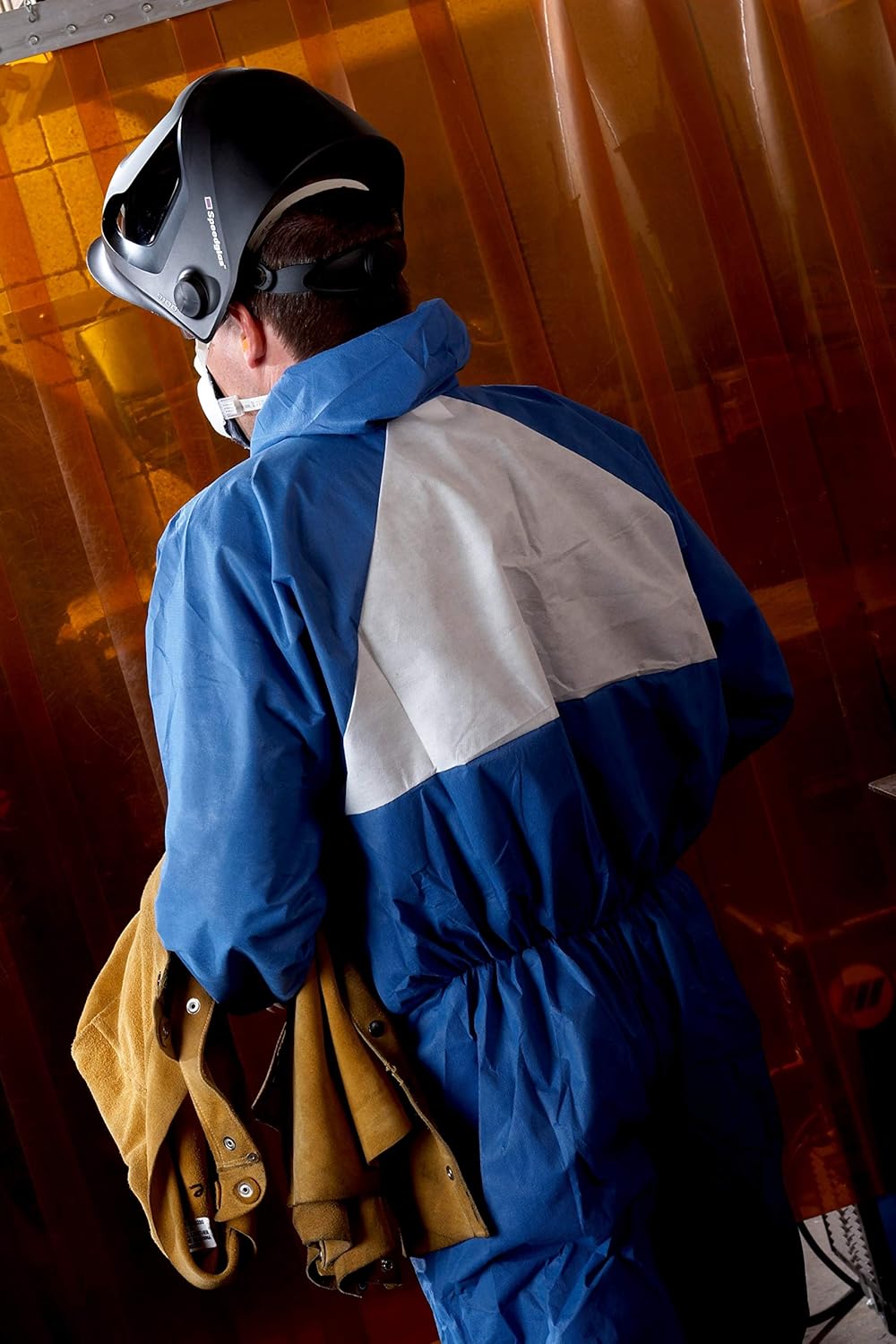 3M Protective Disposable Coveralls, Bulk Pack of 25, Hooded, Secondary Flame Spread-Resistant Treatment, SMS Based