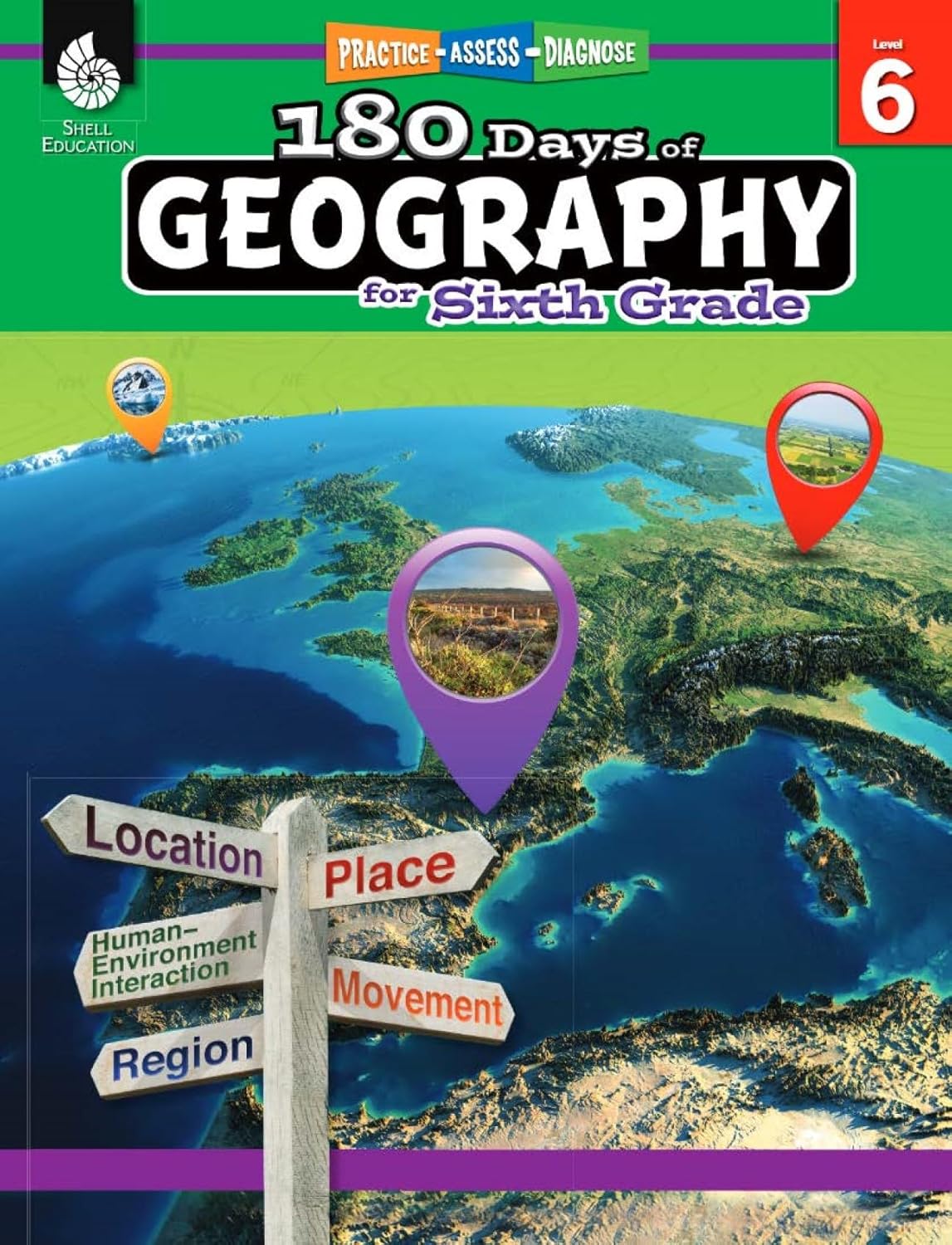 180 Days™: Social Studies, Geography for 6th Grade Practice Workbook for Classroom and Home