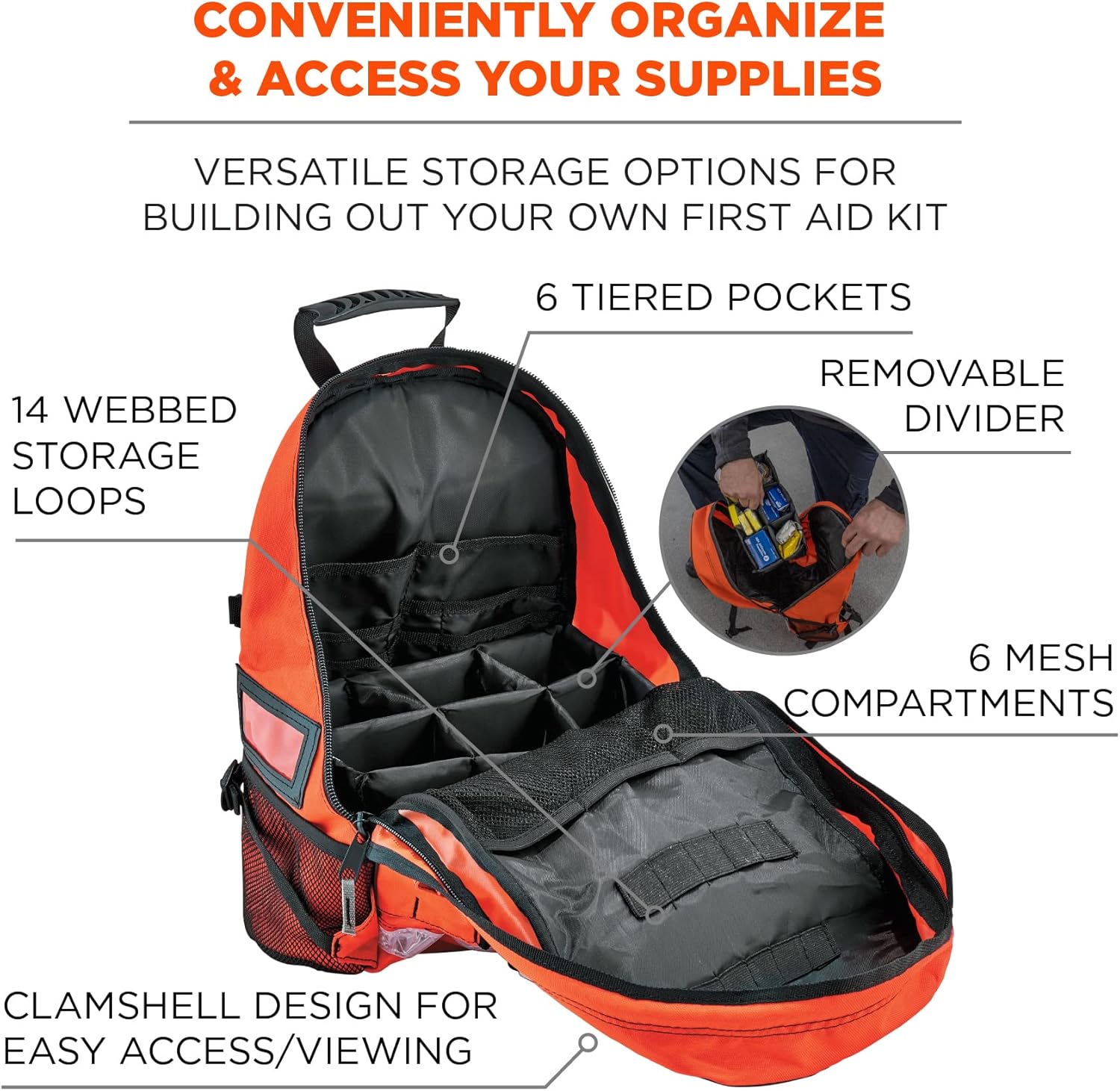 ERGODYNE Arsenal 5243 Medic First Responder Trauma Backpack