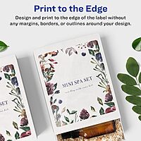 Avery Glossy Clear Rectangle Labels, Sure Feed Technology, 3" x 3.75", 60 Glossy Clear Labels, Print-to-The-Edge, Laser/Inkjet Printable 60 labels