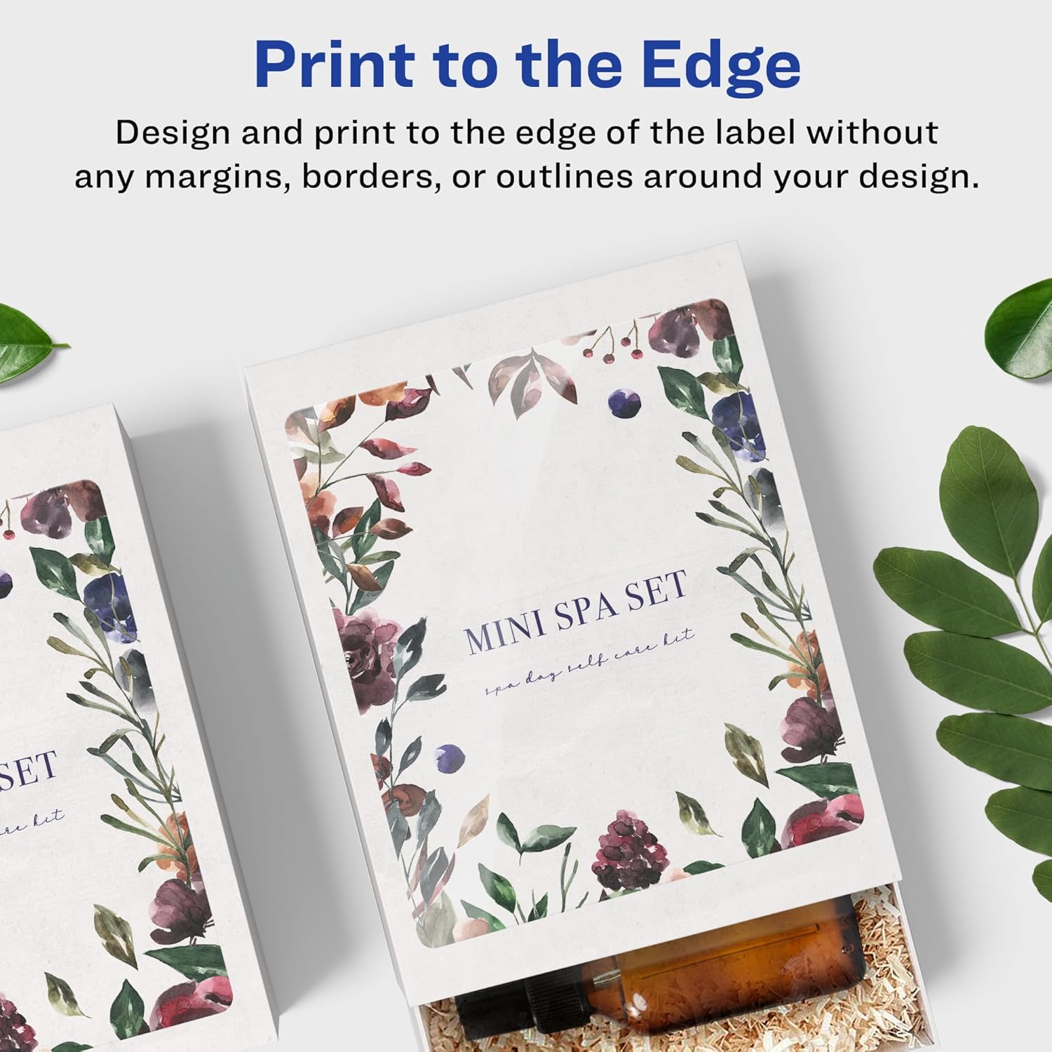 Avery Glossy Clear Rectangle Labels, Sure Feed Technology, 4" x 3", 40 Glossy Clear Labels, Print-to-The-Edge