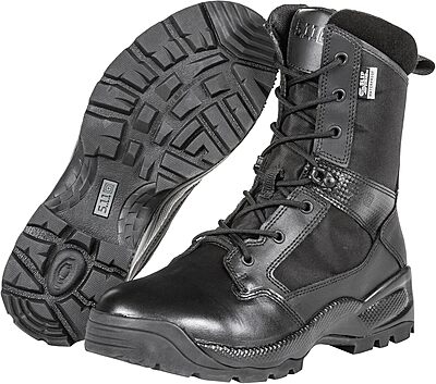 5.11 Tactical Men's Patrol Storm Waterproof Boots, ATAC 2.0 8", Side-Zip, Style 12392ABR