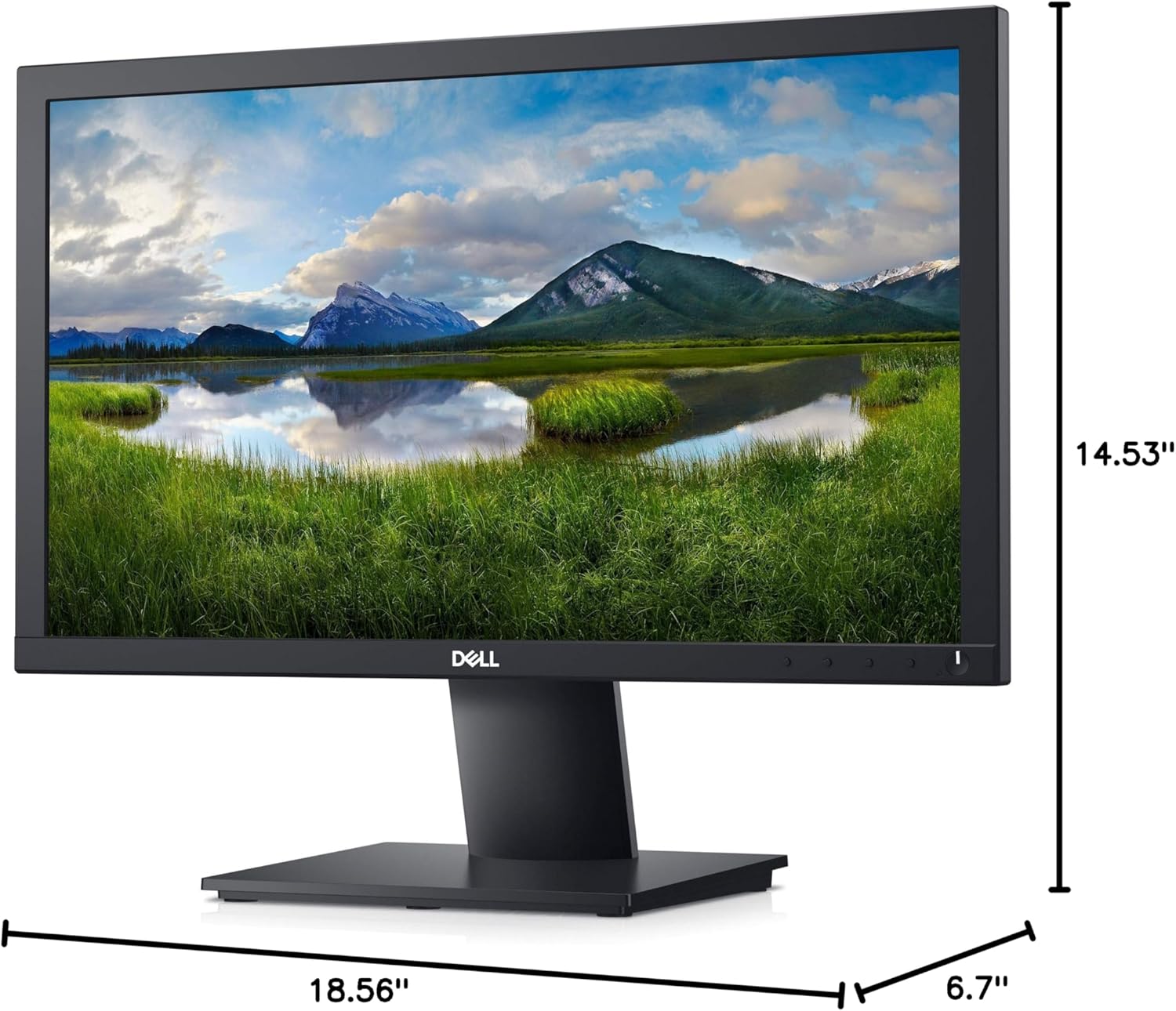 Dell 20 E2020H 19.5-inch 60Hz Small Thin Monitor for Laptop, Computer & Desktop, HD+ 1600 x 900p, Anti Glare, LED Display