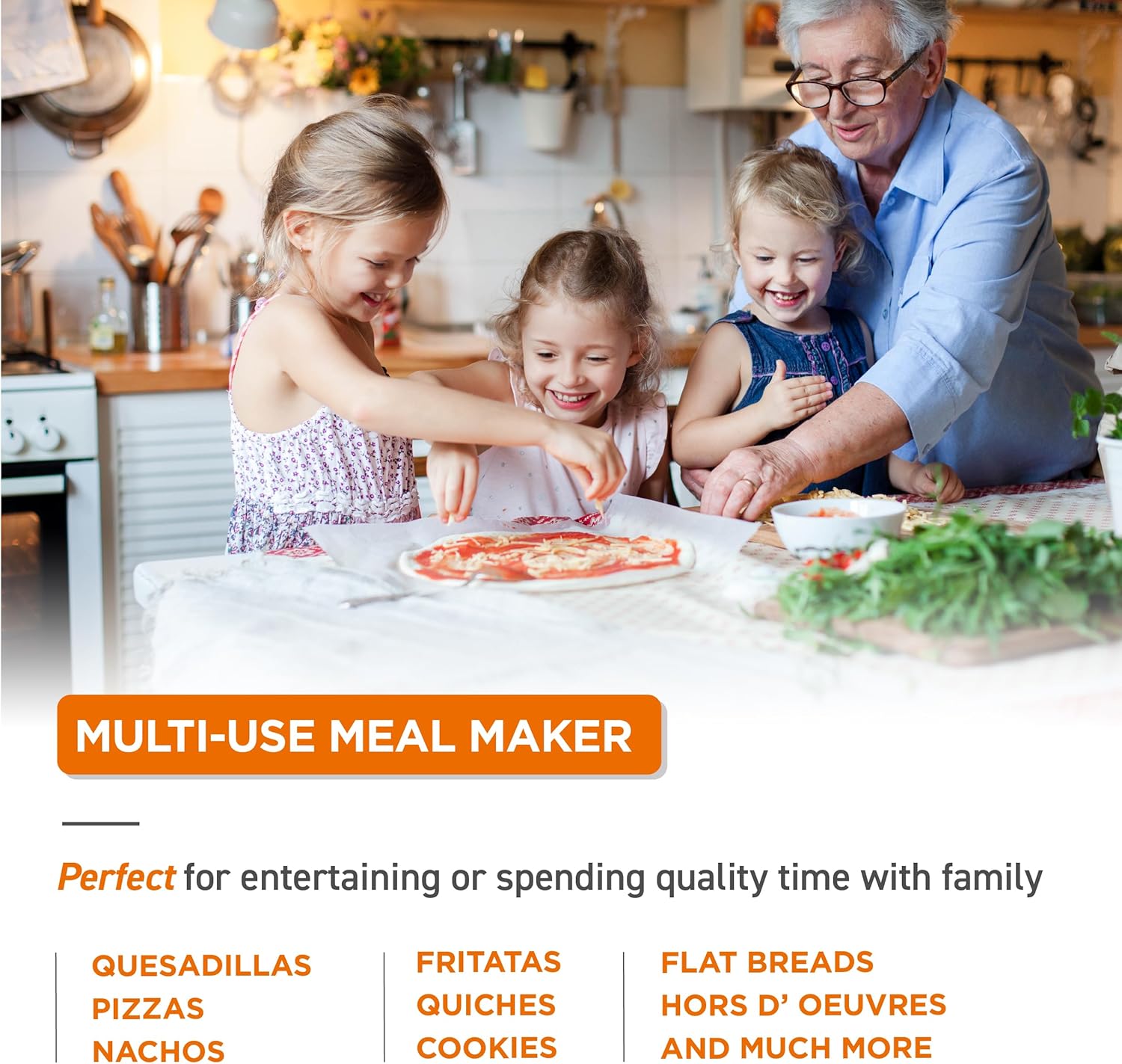 COMMERCIAL CHEF Countertop Pizza Maker