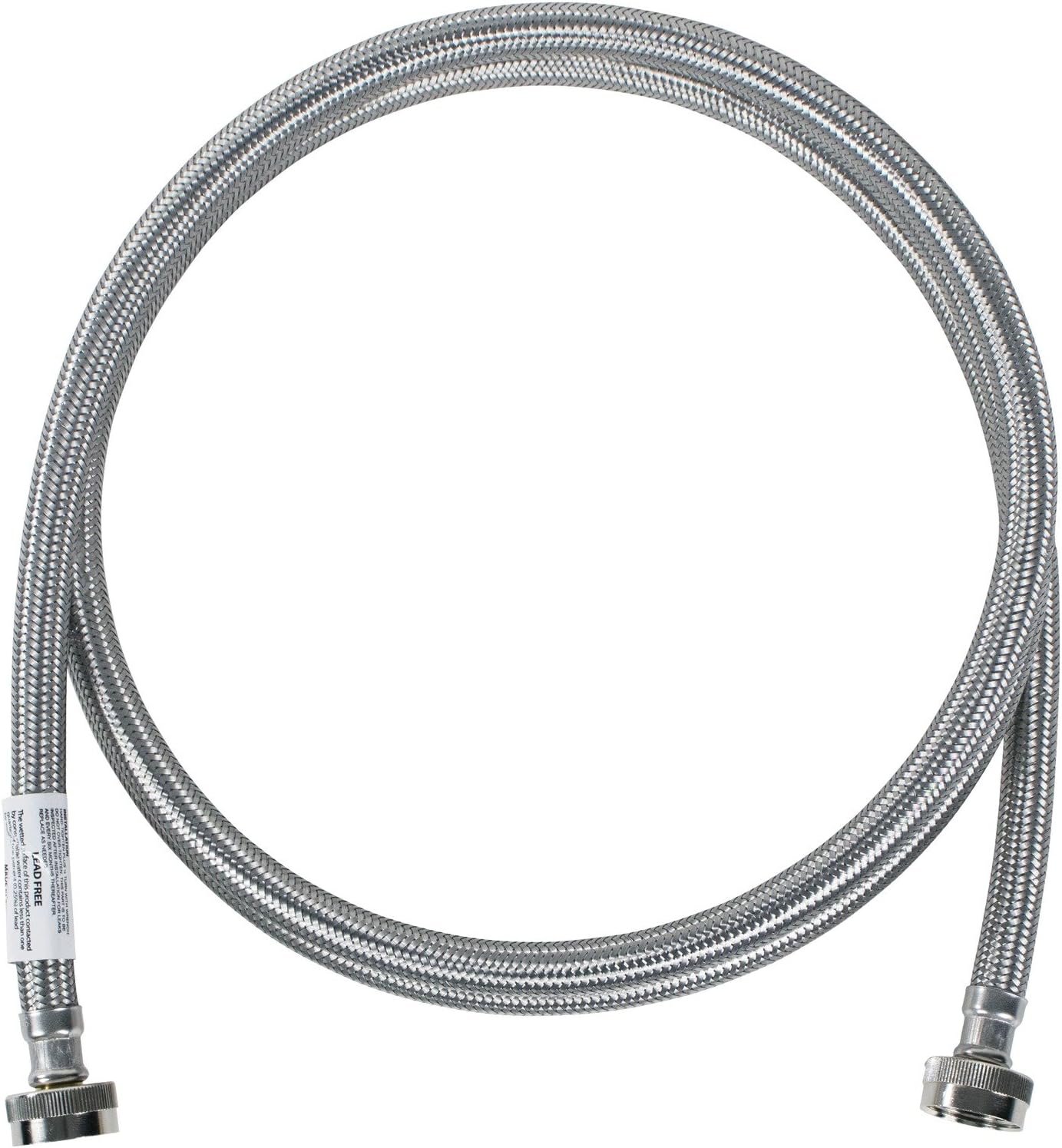 Certified Appliance Accessories Washing Machine Hose and NIBCO C435-007 3/4 in. PVC Fitting Hose + ADAPTER