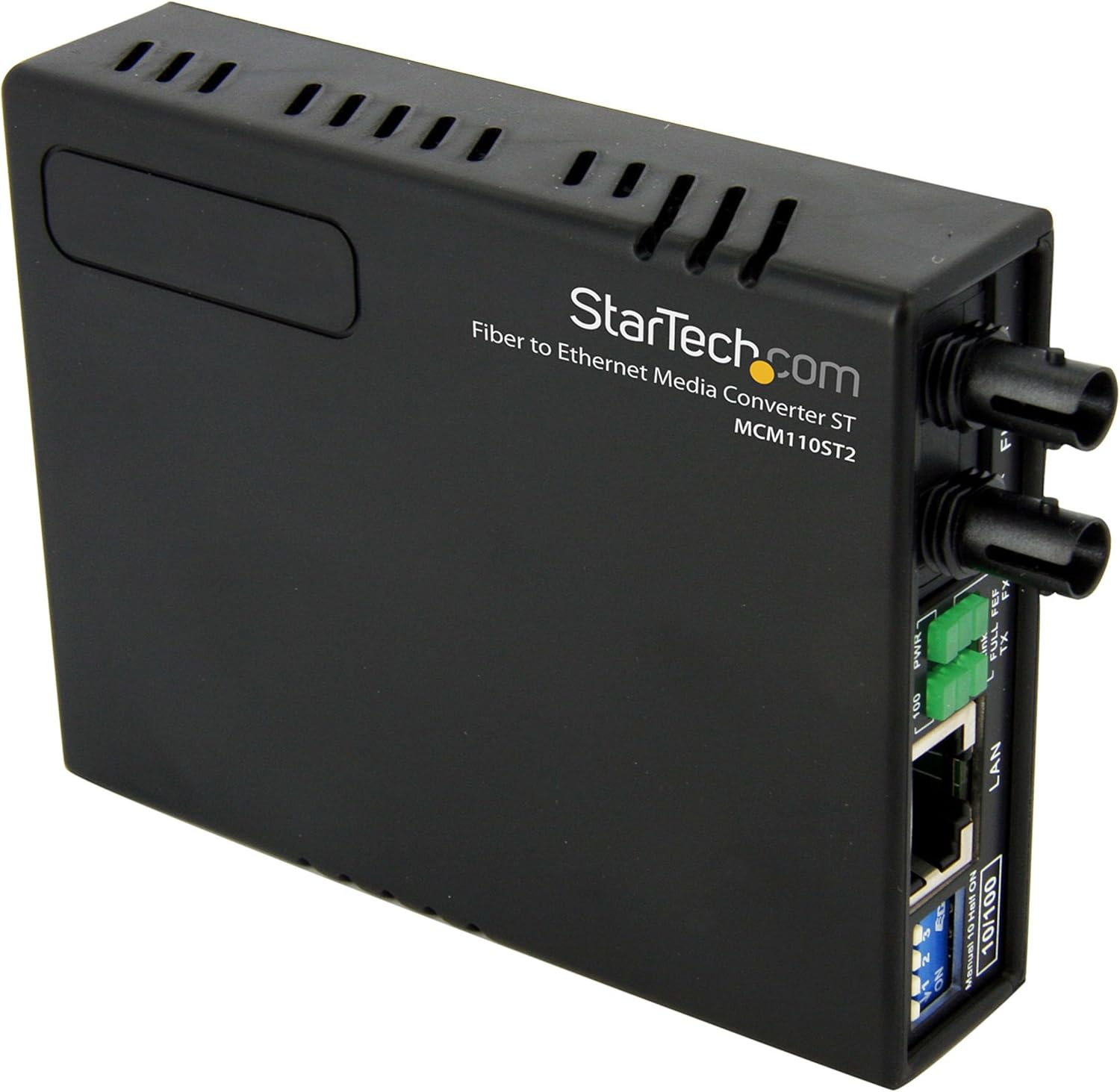 StarTech.com 10/100 Mbps Ethernet to Fiber Optic Media Converter - ST Multimode - 1310nm - 2 km - TAA