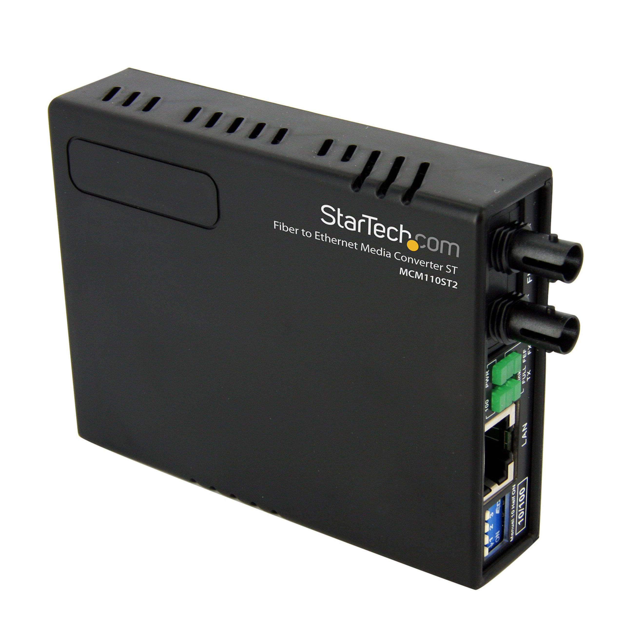 StarTech.com 10/100 Mbps Ethernet to Fiber Optic Media Converter - ST Multimode - 1310nm - 2 km - TAA