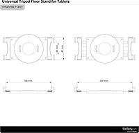 Tablet Floor Stand - Tripod Stand - 7in to 11in Tablets - with Carrying Bag - Height Adjustable - iPad Stand - Tablet Stand