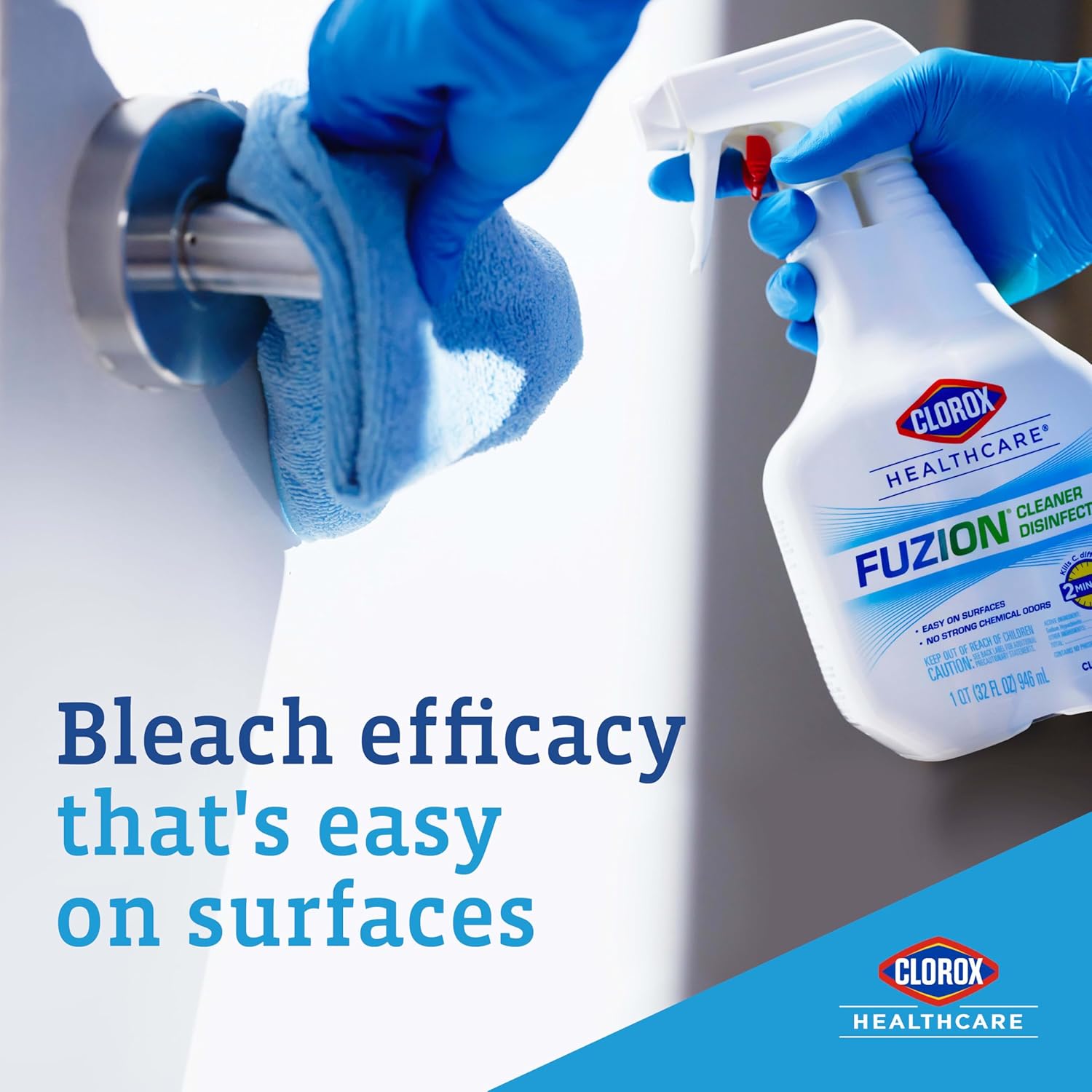 Clorox Healthcare Fuzion Cleaner Disinfectant Spray, 32 Fl Oz