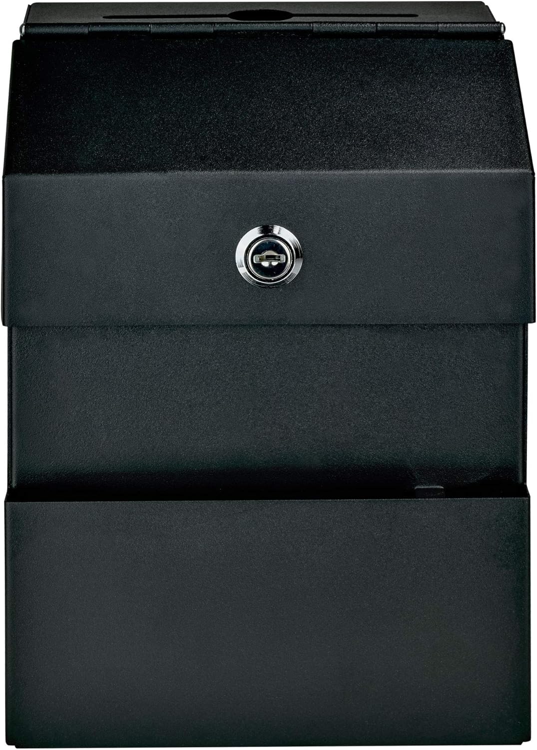 Mail Boss Locking Steel Suggestion Box (9.5" H x 7" W x 6" D) - Black