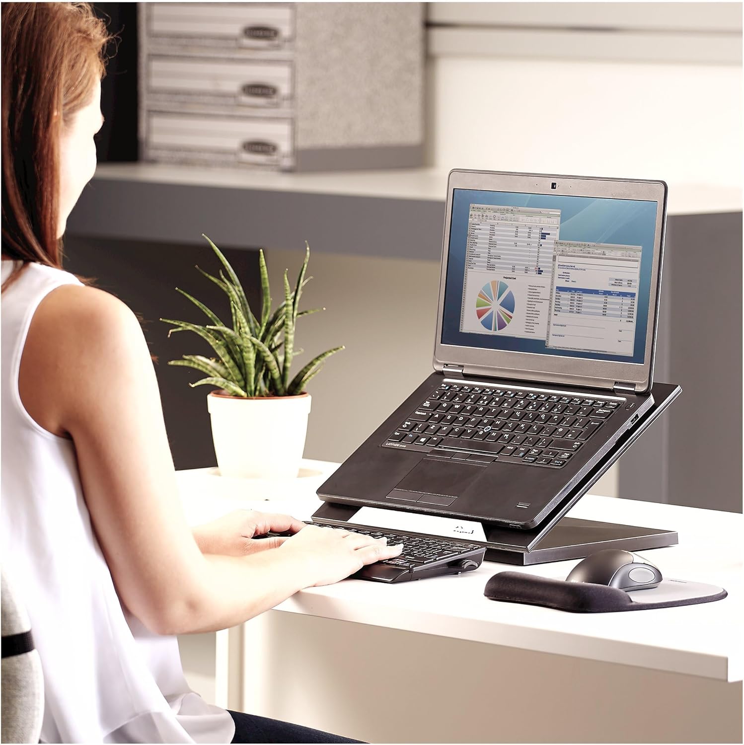 Fellowes Designer Suites Laptop Riser, Black (8038401)