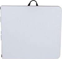 Flash Furniture Kathryn 5' Rectangular Plastic Folding Event Table with Carrying Handle