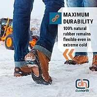 DUE NORTH All Purpose Ice Cleats - Full-Foot Traction Aids for Men & Women