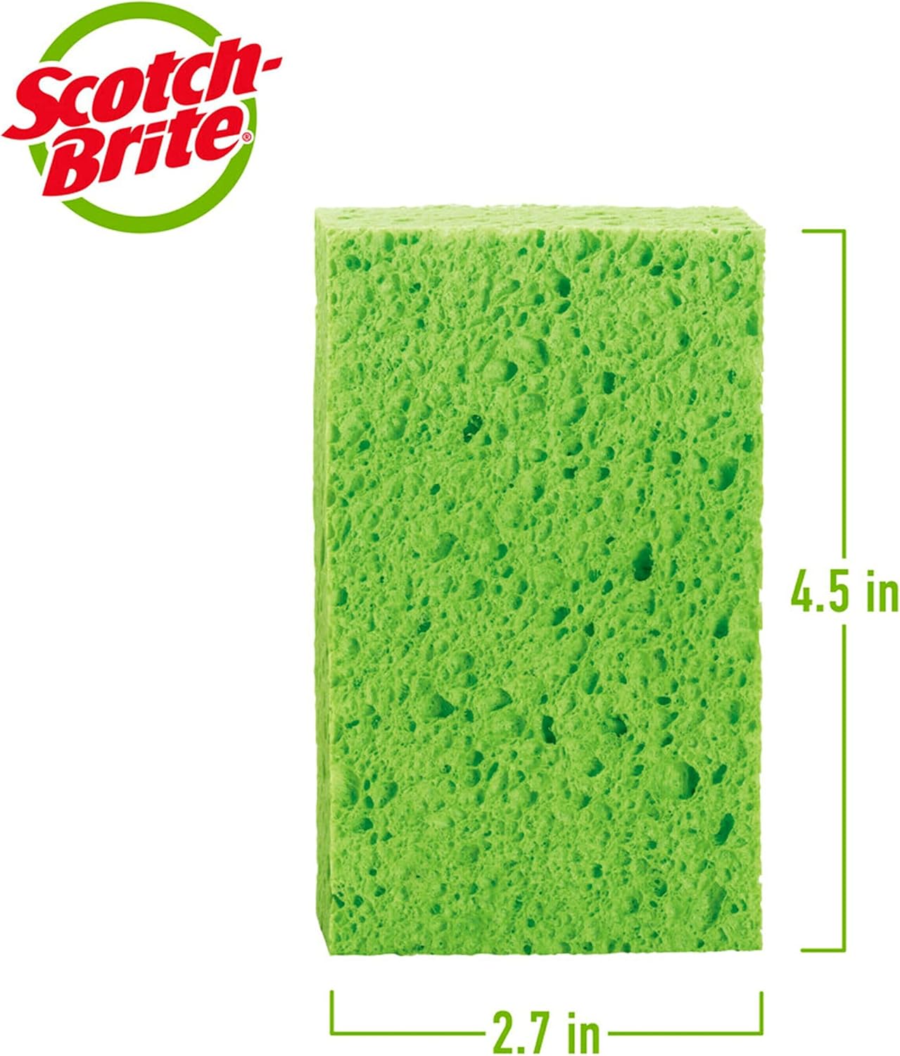 Scotch-Brite ocelo Handy Sponge, Assorted Colors, 4 Sponges