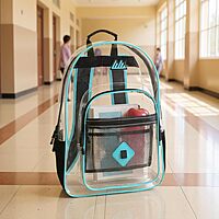 Trailmaker Clear Waterproof Stadium-Approved Backpack with Water Bottle Holder