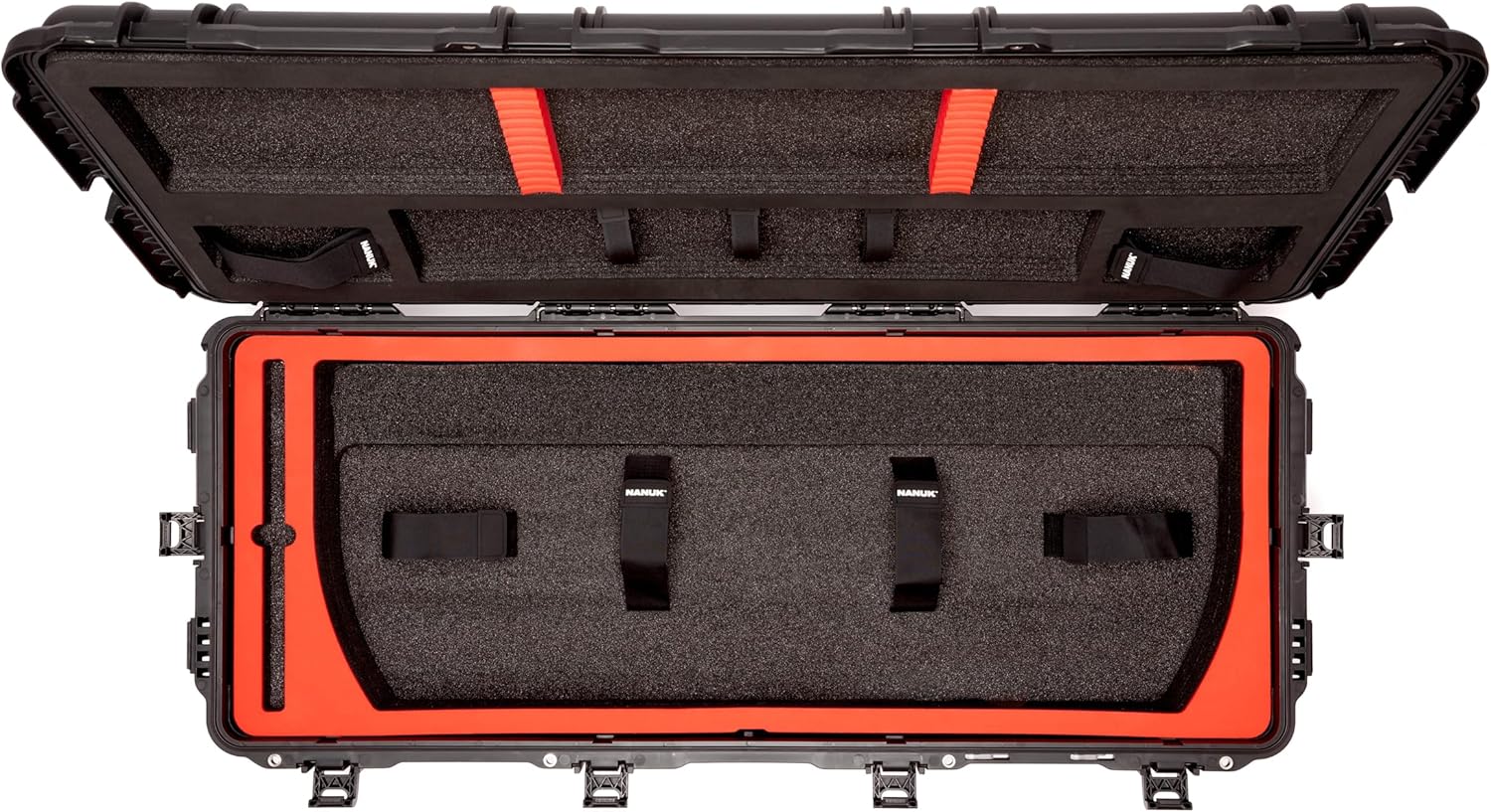 NANUK 991 Bow Case with Automatic Pressure Release Valve and PowerClaw Superior Latching System for Transporting and Storing Bows and Archery Equipment (Black)