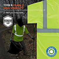 ERGODYNE GloWear 8289-ECO Recycled Hi-Vis T-Shirt Type R Class 2