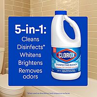 CLOROX Disinfecting Bleach, Concentrated Formula, Regular - 43 Fl oz