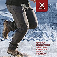 VERTX Delta 2.1 Men's Stretch Pants Straight Leg with Low-Profile Pockets