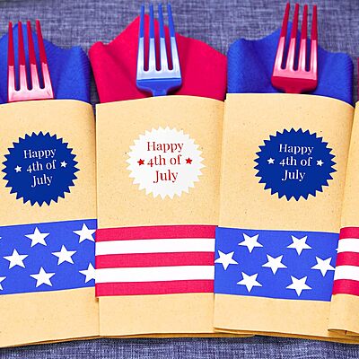 Avery Matte White Starburst Labels, Sure Feed Technology, 3"