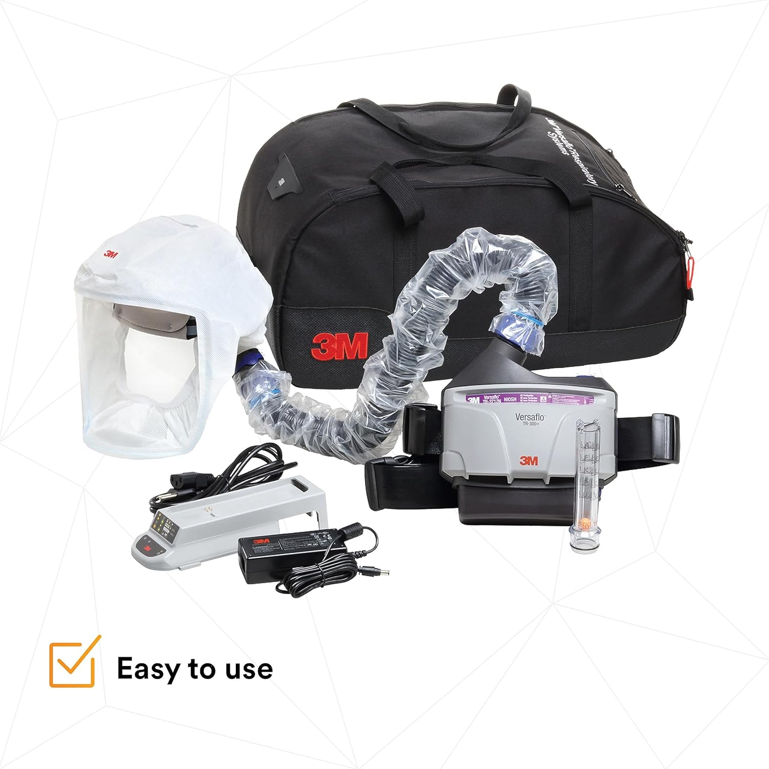 3M PAPR Respirator, Versaflo Powered Air Purifying Respirator Kit, TR-300N+ HKL, Healthcare, M/L Headcover, Lightweight