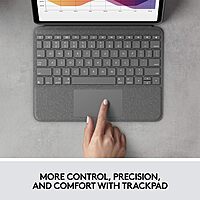 Logitech Folio Touch iPad Keyboard Case with Trackpad and Smart Connector for iPad Air 11-inch (M2 & M3), iPad Air (4th & 5th gen) – Graphite Graphite 4th & 5th gen TABLET KEYBOARD