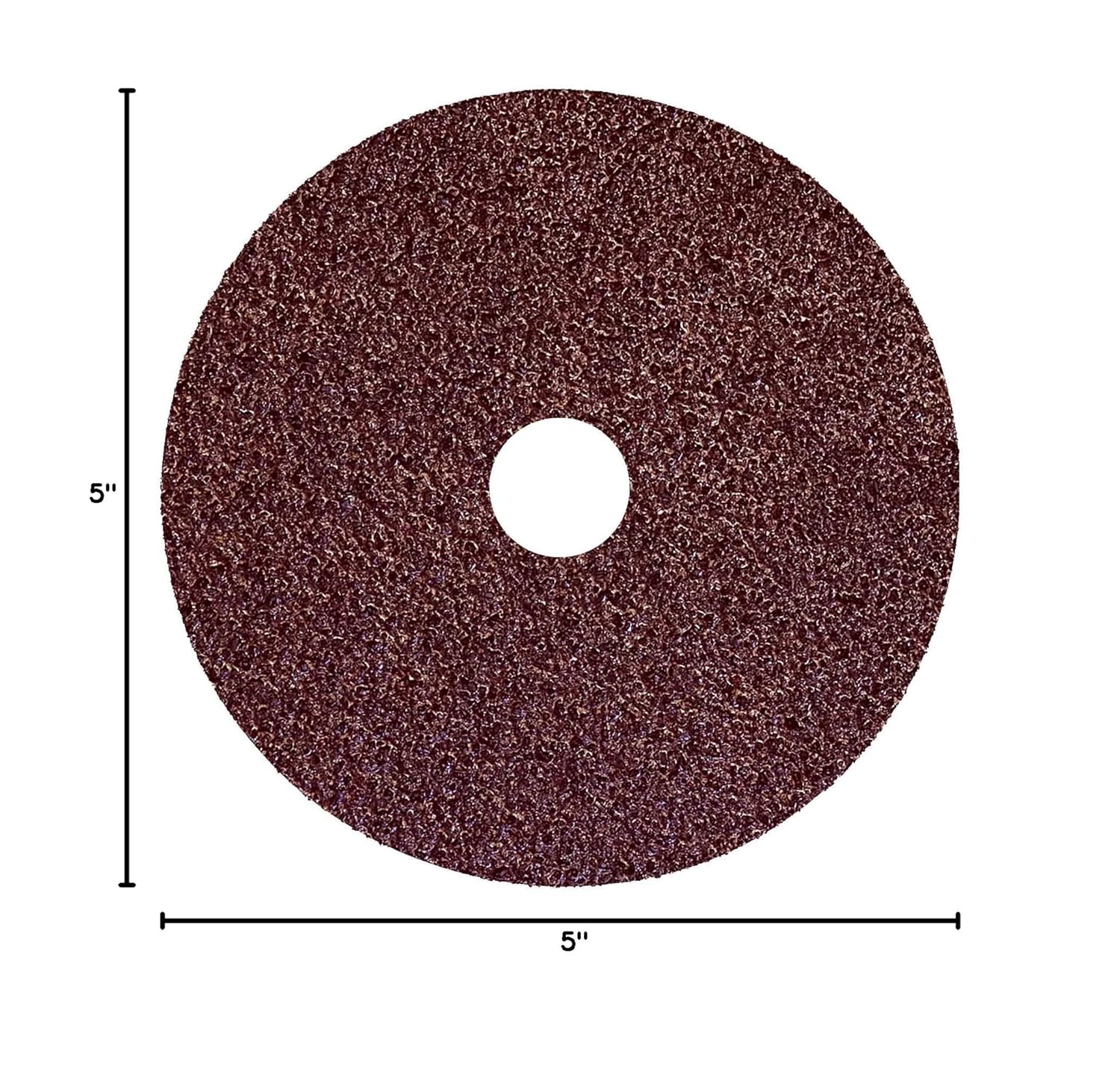 Weiler 59503 Wolverine Aluminum Oxide Resin Fiber Sanding & Grinding Disc, 5" Diameter, 36 Grit, 7/8" Arbor Hole (Pack of 25)