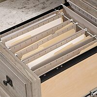 Sauder Palladia Executive Desk with Keyboard Tray and Cord Management