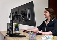 Ergotech Freedom Thin Client Mount VESA Plate, Perfect to mount a Mini PC or Computer, supports CPU's 0.6" - 2.7" wide