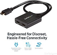 StarTech.com 2-Port HDMI Splitter (1 In 2 Out)