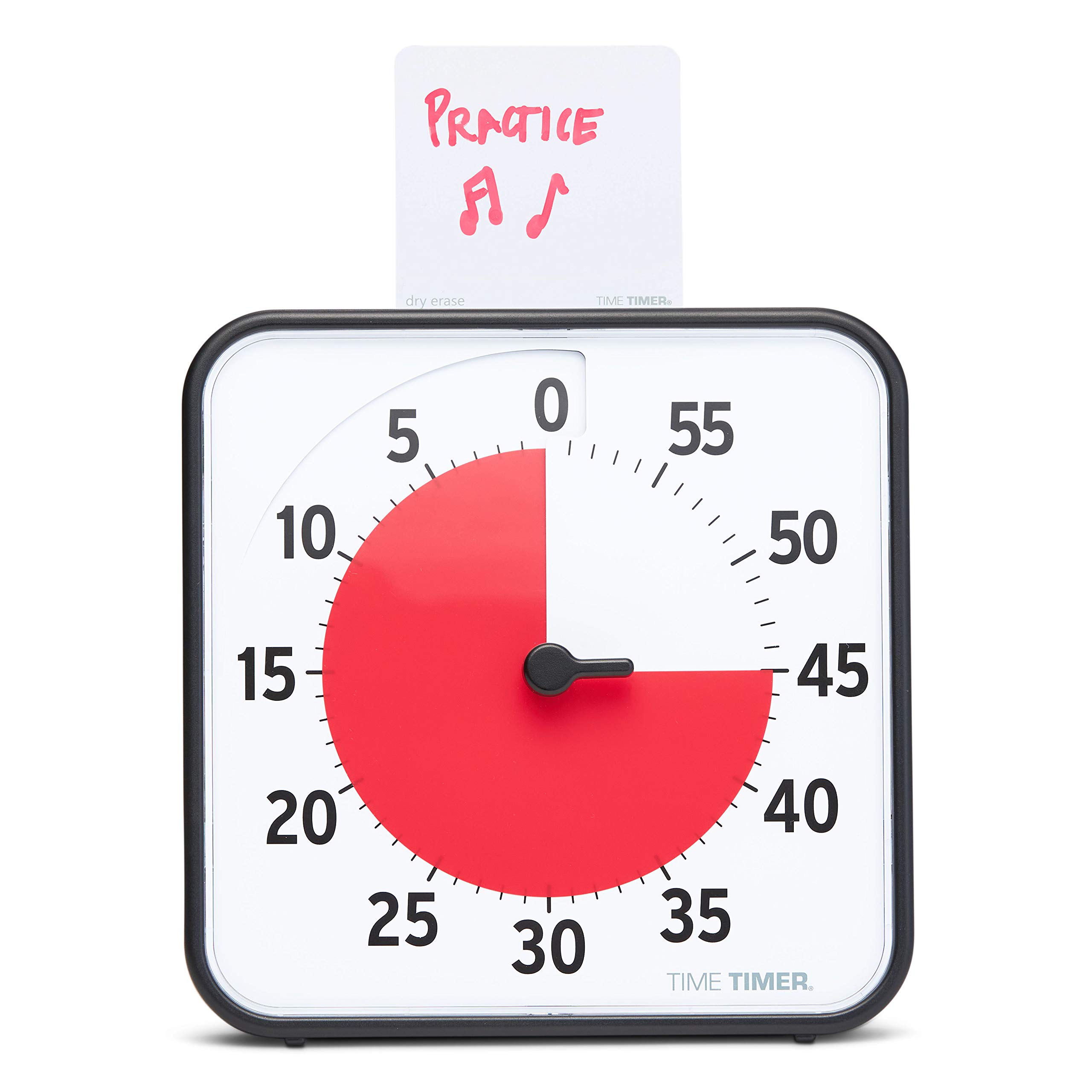 TIME TIMER 8 inch Visual Timer - 60 Minute Desk Countdown Clock with Dry Erase Activity Card