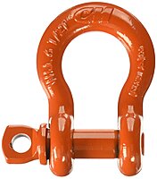 CM M652P Super Strong Anchor Shackle with Orange Powder Coated Screw Pin, 6-1/2 Ton Work Load Limit, 3/4" Size