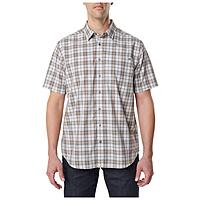 5.11 Tactical Men's Poly-Cotton Hunter Plaid Short Sleeve Button-Up Shirt
