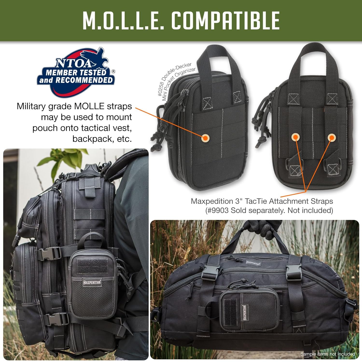 MAXPEDITION Double-Decker Mini Pocket Organizer EDC Pouch
