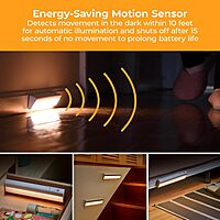 BLACK+DECKER PureOptics Battery Operated Under Cabinet LED Light Bar